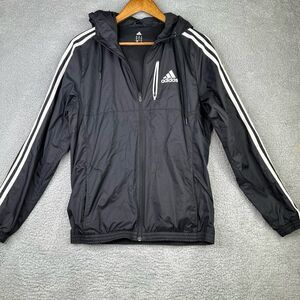 Adidas Climalite full zip lightweight windbreaker jacket sz Sm
